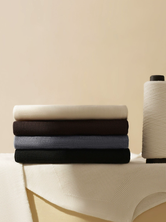 スリムニットカットソー